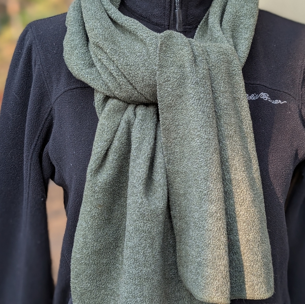 Forest Green Fleece Scarf